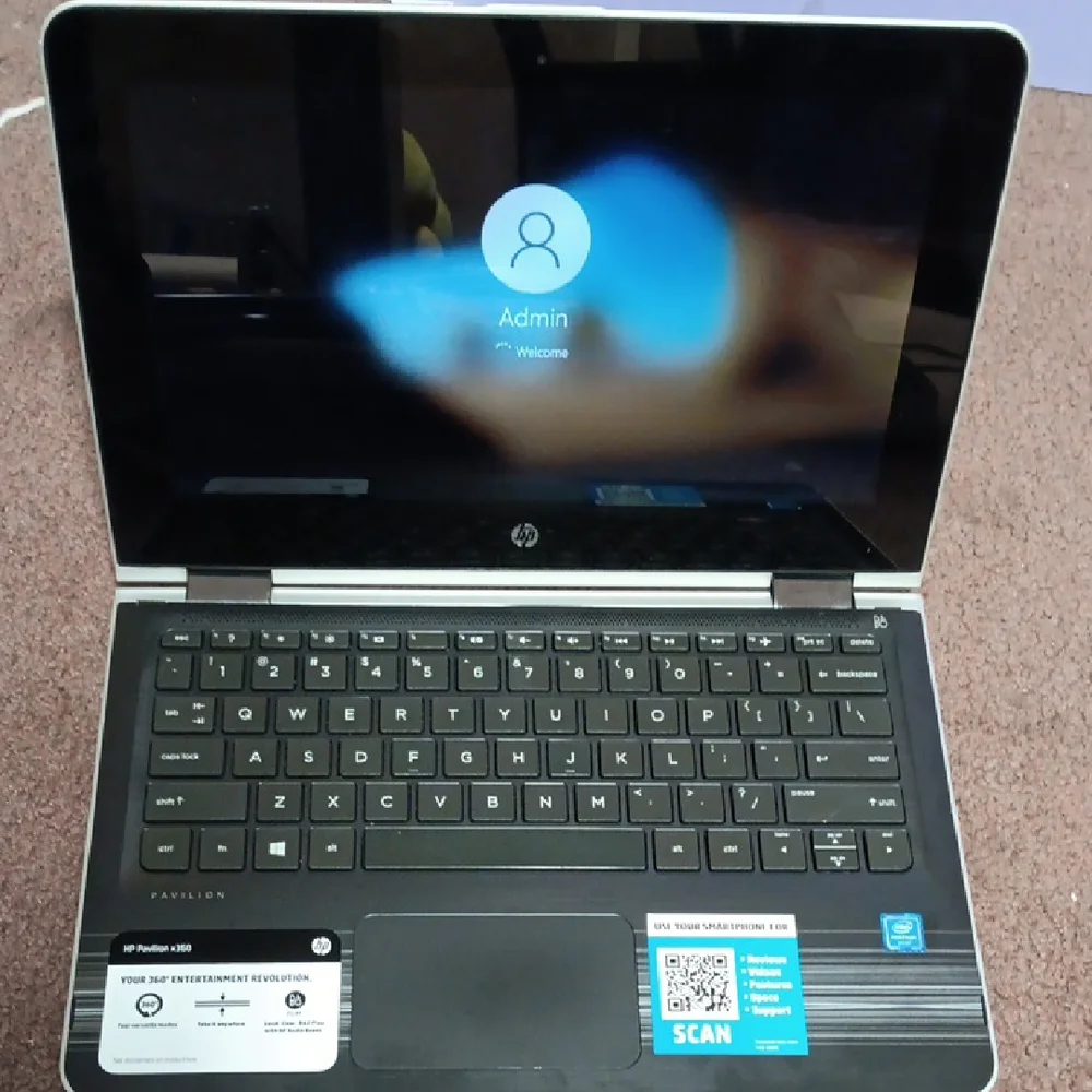 HP Sleek Silver Laptop